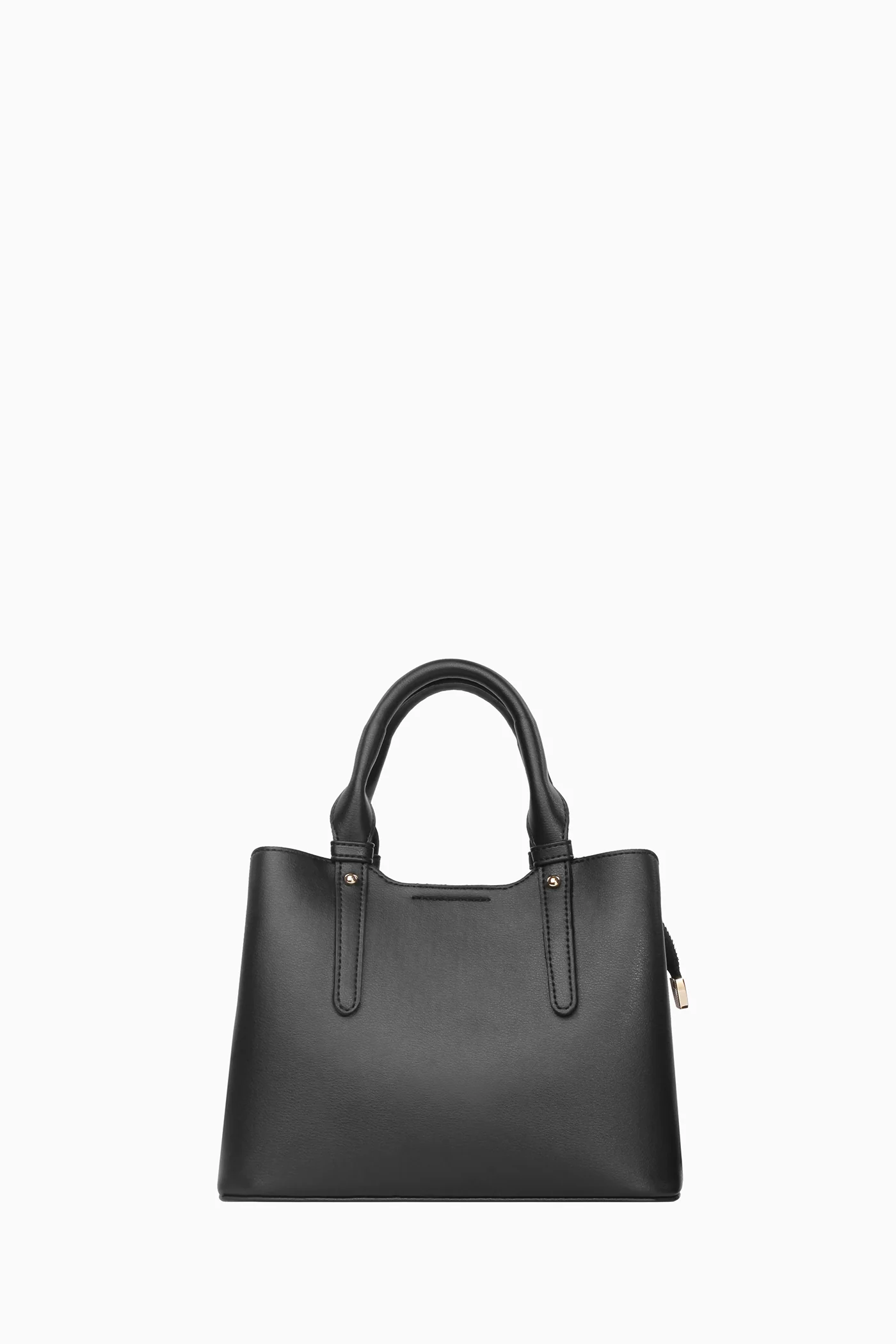 Dikiş Detaylı Kol Çantası - Siyah - Image 4