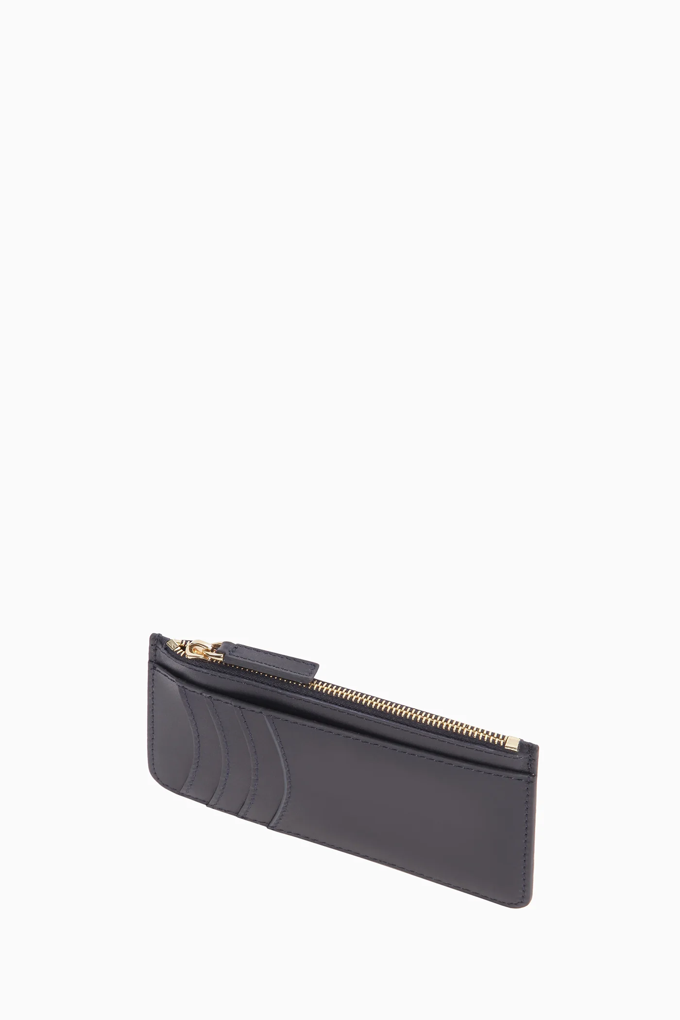 Fermuarlı Deri Kartlık - Lacivert - Image 3