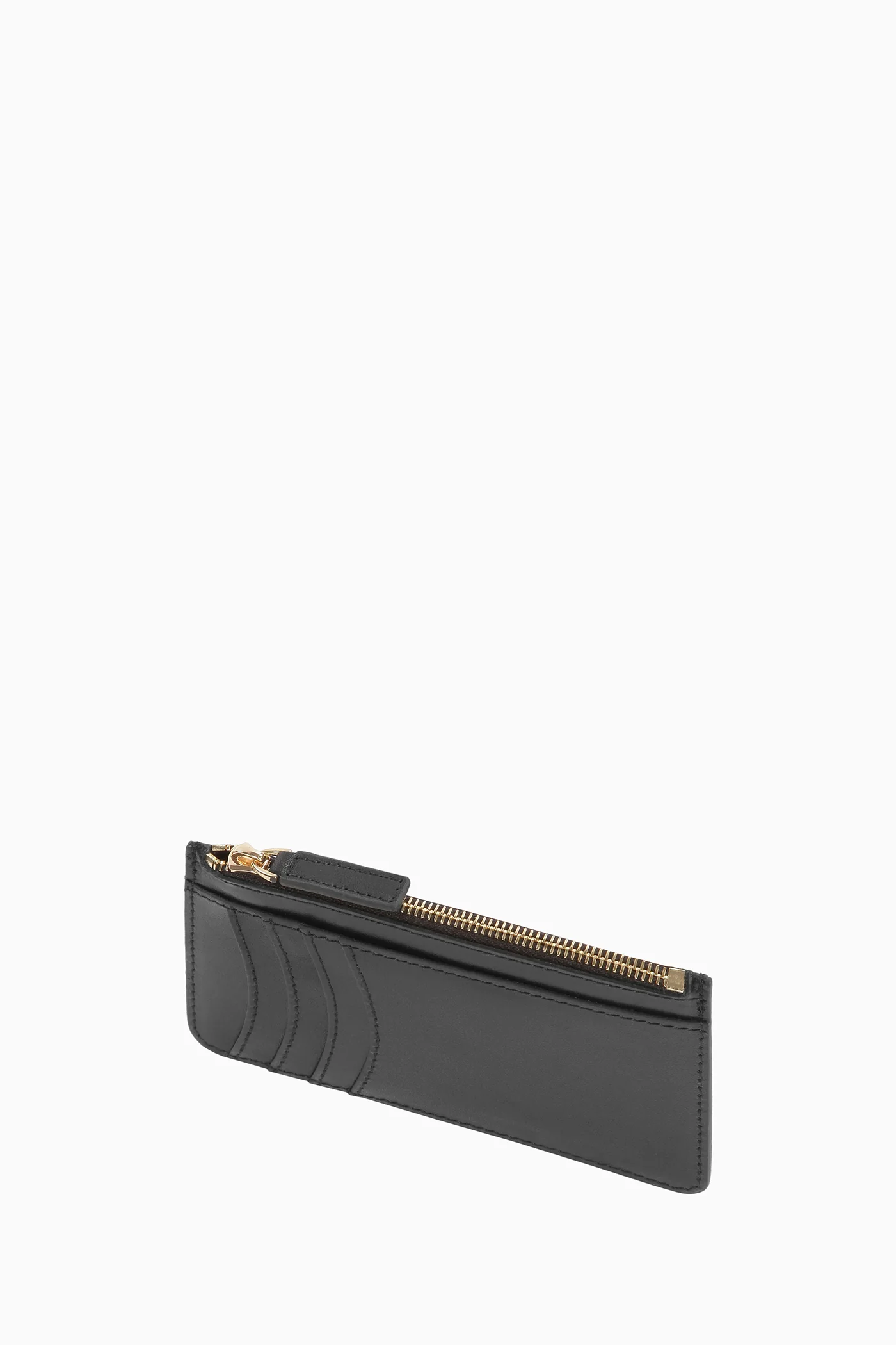 Fermuarlı Deri Kartlık - Siyah - Image 3