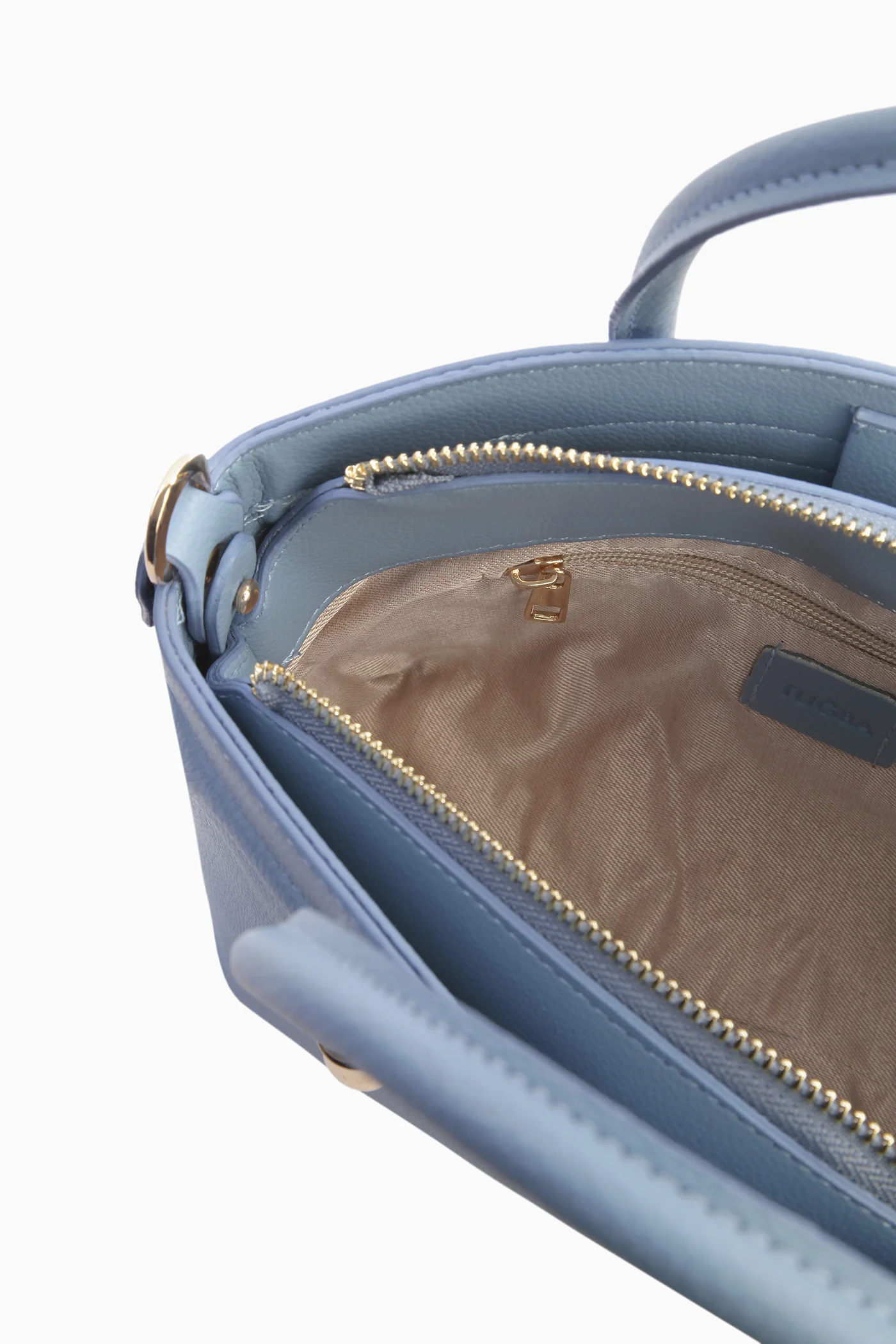 Kabartma Desenli Kova Çanta - Mavi - Image 5