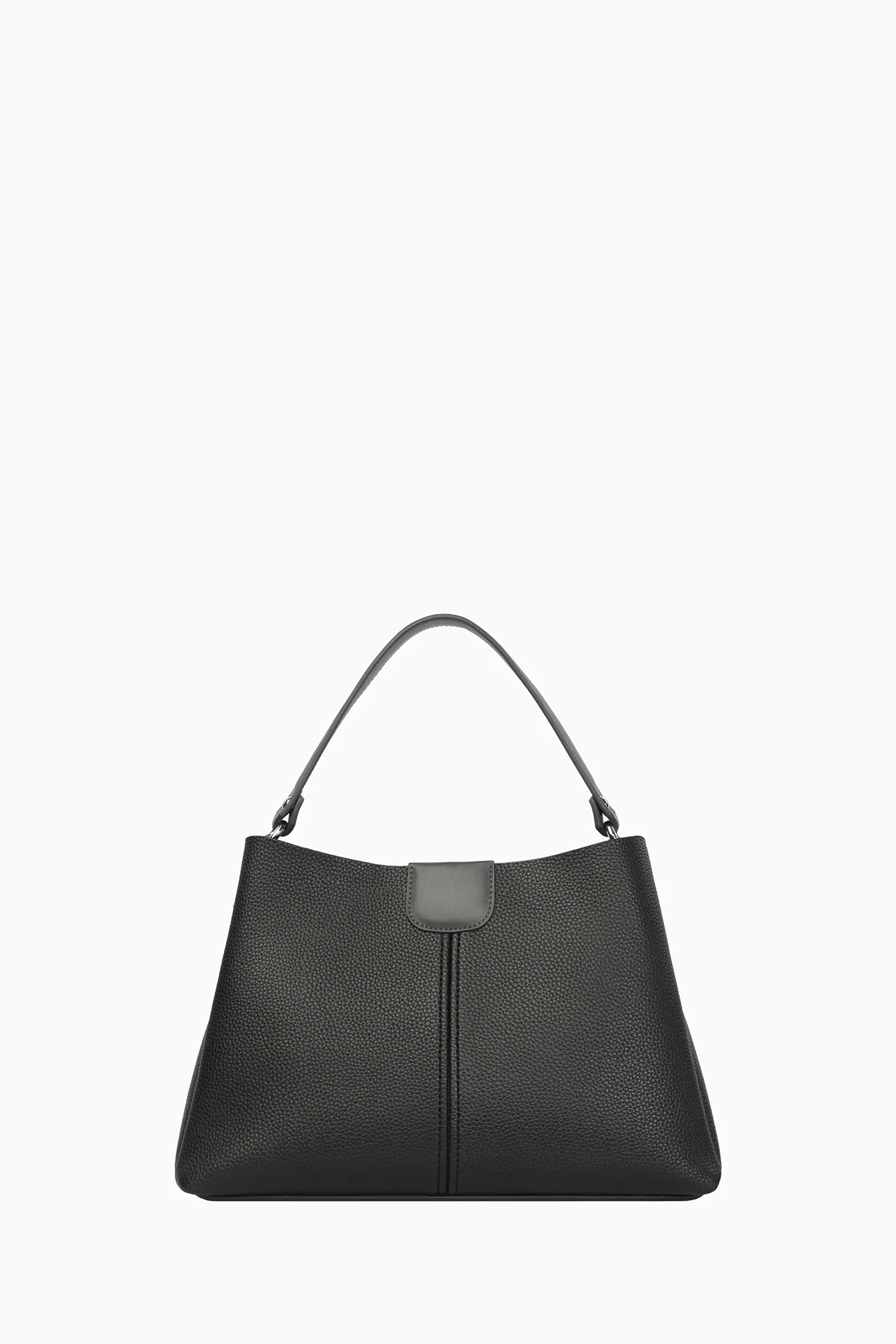 Tek Askılı Üçgen Çanta - Siyah - Image 4