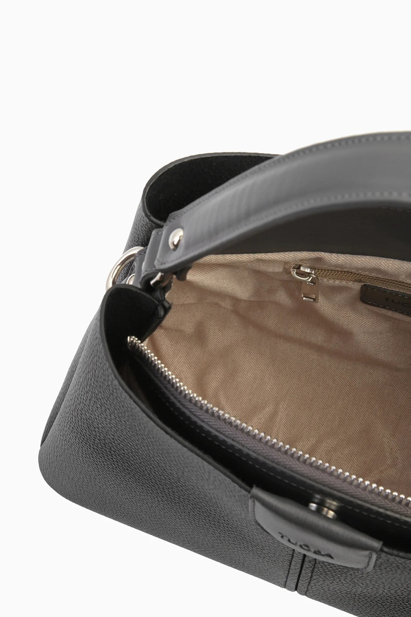 Tek Askılı Üçgen Çanta - Siyah - Image 5